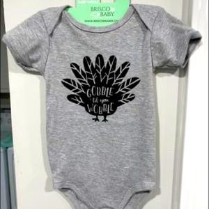 Chalk Couture permanent Ink design on a onesie.